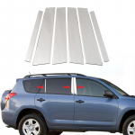 8 tk autoukse akna samba postid trimmikatte kleebis kroom Toyota RAV4 XA30 2006-2012 jaoks