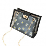 Naiste Marguerite Print Chain l&auml;bipaistev Jelly Crossbody &otilde;lakott roosa