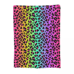 Mood LGBT Rainbow Leopard Nahast tekk Fliisist kujundus LGBTQ Gay Pride Cheetah Dots Relax Throw tekid voodi diivaniteki jaoks 75x100cm 30x40in
