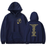 Love On Tour House Tracklist Pepper Merch Hoodie dressipluus Unisex/naiste HIP HOP Pullover Kapuutsiga pikkade varrukatega kampsun Unisex XL black