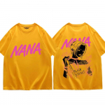 Jaapani Anime Nana Osaki Graafilised T-s&auml;rgid Unisex Naiste High Street Fashion l&uuml;hikeste varrukatega T-s&auml;rgid Suvine trend Casual lahtine T-s&auml;rk 2XL