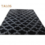 Shaggy lipsuv&auml;rvi ala vaip Vesi Ripple geomeetriline &uuml;lipehme kohev plush kaasaegne libisemisvastane pestav elutuba magamistuba lastetuba p&otilde;randavaip must