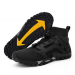 Meeste slip-on pahkluu saapad V&otilde;rgust jooksutossud Suvised k&otilde;rged rannajalatsid m&auml;gimatkamiseks Ujumisjalatsid 38 must