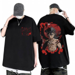 Anime Black Clover T-s&auml;rk Manga Asta Graafiline T-s&auml;rk Unisex Vintage Harajuku T-s&auml;rk Unisex y2k l&uuml;hikeste varrukatega Unisex Hip Hop t&auml;navar&otilde;ivad L