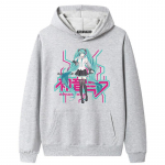 Hatsune Miku Hatsune Miku Mar Ainime Amazoni kampsuniga kapuutsiga paar M