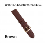 2 v&auml;rvi 8mm&ndash;24mm aasarihm Apple Watchi ehtsast nahast asendusrihma kellarihmade jaoks 8MM must