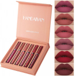 Handaiyan Han Daiyan Waterproof No Stain on Cup Lipstick Popular Beauty Matte 6 Pieces Lip Gloss Suit Set a (6 Pieces)