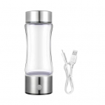 1 komplekt 420 ml vesiniku veepudeliga kaasaskantav vesinikuvee generaator, laetav vee ionisaator kodukontori jaoks h&otilde;be