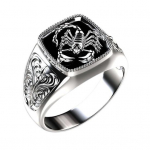 Creative Scorpio Relief Wedding Men Ring Ehted Band Accessory US 8 h&otilde;be