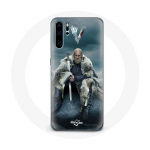 Huawei P30 Pro Vikings Series 6. hooaja &uuml;mbris Ragnar Lothbroki logo V M&otilde;&otilde;k hall udu taust