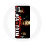 &Uuml;mbris Xiaomi Redmi Note 10 5G La casa de papel Dali maskide jaoks