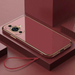 Huawei nova 11 Case Nova 11 Pro &uuml;mbrisele nova 11 Ultra telefoni &uuml;mbrisele FOA-LX9 GOA-LX9 Luxury Square Plating P&otilde;rutuskindel tagakaas Huawei nova 11&Case & Strap lumivalge v&auml;rv
