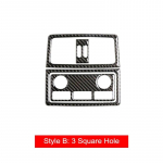 S&uuml;sinikkiust auto tagumine kliimaseade ventilatsiooniavad v&auml;ljalaskeava paneeli katte kleebised BMW E60 5. seeria 520 523 530Li 2005-2010 tarvikud Style A