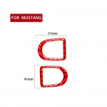 S&uuml;sinikkiust Ford Mustang 2005-2009 auto ukseluku tihvti nupp Dekoratsioon kaane kaunistuste kleebised Auto tarvikute kleebis LHD must