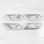 Autode kujundamise tarvikud ABS kroom Volkswagen VW T-ROC TROC 2018 auto sisemise ukse k&auml;epideme raami uksekaussi litrite kate ABS Chrome
