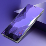 Smart Mirror kukkumisvastane telefoni&uuml;mbris Samsung Huawei Honor Xiaomi Redmi iPhone OnePlusi kaanega, magnetiline klapp PU nahast Samsung S8