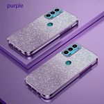 Luksuslik gradiendiga s&auml;delev &uuml;mbris Motorola Moto Edge 20 30 G9 G8 Power Play Plus naiste silikoonist tagakaanele G9play Edge20 Moto Edge 20 lilla