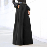 Naiste laia s&auml;&auml;rega p&uuml;ksid vabaaja &uuml;hev&auml;rvilised p&uuml;ksid vabad taskud mood k&otilde;rge v&ouml;&ouml;kohaga naiste p&uuml;ksid elegantsed XXXXXL must