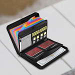 Akordionifailide korraldaja Laiendav kaust must kaasaskantav t&otilde;mblukuga kaardiarve kviitungi jaoks