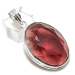 Natural Strawberry Quartz Handmade 925 Sterling Silver Gift Pendant 1.97 p9o19