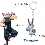 15 stiili Anime Deemon Slayer Kimetsu No Yaiba M&otilde;&otilde;ga v&otilde;tmehoidja Rengoku Kyoujurou Giyuu Shinobu relva v&otilde;tmehoidja metallist ripats kingitus