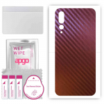 apgo skin sticker film foil vinyl for the BACK compatible with Huawei P20 Pro, scratch-resistant, easy to install - Carbon Chameleon CAKA5
