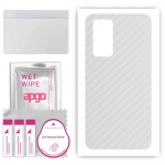 apgo Protective Skin Sticker for the back compatible with Huawei P40, Wrap Film, Foil, Vinyl - Pattern Transparent Carbon