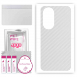 apgo Protective Skin Sticker for the back compatible with Oppo F23 5G, Wrap Film, Foil, Vinyl - Pattern Transparent Carbon