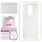 apgo Protective Skin Sticker for the back compatible with Tecno Phantom X, Wrap Film, Foil, Vinyl - Pattern Matte Transparent