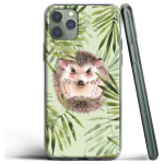 Kawaii Hedgehog Heart silikoon&uuml;mbris Apple iPhone 12 Mini 11 Pro SE XS X XR Max 8 7 6S 6 Plus 5S jaoks Iphone 11