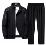 Meeste Spordir&otilde;ivaste Komplekt Spordidressid Kaheosalised Komplektid Homme Riided Kapuutsid+p&uuml;ksid &Uuml;likond Meeste T&auml;navar&otilde;ivad Hoodie jakid Suures suuruses XXXXL must