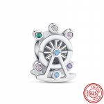 S925 H&otilde;be V&auml;rviliste Tsirkoonidega Liblikas Lill Leht Kimbukujuline Vaateratas Armastuse Helmed Sobivad Originaal V&otilde;lu K&auml;ev&otilde;ruga DIY Ehted