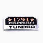 3D Alumiinium Plaatinatundra M&auml;rk 1794 Edition Tundra Embleem Auto Ukse Kleebised Poritiiva Kleebised Tundra Autode Stiilitarvikutele 1794 Edition