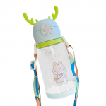 Uus Interneti-tass Cartoon Water Cup lastele suure mahutavusega Antler Plastic Cup &otilde;pilastele m&otilde;eldud k&otilde;rretops One Size