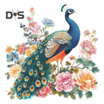 Paabulinnu pojengi lilleline WC kleebis Eemaldatav isekleepuv veekindel PVC elutuba Vannitoa seinakunst Loomade lilleline tualettruumi kaane kaunistuskleebis peacock