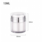 15/30/100ml Reisi t&auml;idetavad pudelid Kreemid Geelid Jumestusvedelikud Losjoonid Dosaator Kosmeetikakonteinerid Minipress vaakumpudel