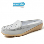 Suvised ehtsast nahast naiste madalad kingad, &otilde;&otilde;nes pealispinnaga peale libistatavad nahast mokassiinid, naiste kingad, Korea stiil, pehmed mokassiinid, poolikud sussid, suurus 43 36