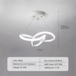 Moodne LED lakke rippvalgusti elutuba magamistuba lihtsa joonega l&uuml;hter r&otilde;du trepid koridor siseruumides dekoratiivne valgustus Warm White