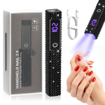 Kaasaskantav minik&uuml;&uuml;nelamp geellaki kiireks kuivamiseks taskulampi pliiatsi USB-k&uuml;&uuml;nekuivatusmasinaga UV LED-k&uuml;&uuml;nelamp teemandiga