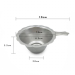 1 tk korduvkasutatavad roostevabast terasest tees&otilde;ela korvi peene v&otilde;rguga tees&otilde;elfiltrid