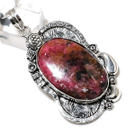 Rhodonite Gemstone Handmade 925 Sterling Silver Gift Jewelry Pendant 2.56 e8o67