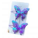 2TK Armas Printsess Litrid Liblikad T&uuml;drukud Juuksen&otilde;elad Laste Peakatted Juukseklambrid Juukseklambrid Barrettes Juukseaksessuaarid mitmev&auml;rviline