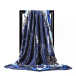 Naiste mood Ruut Vintage Print Satiin Kaelar&auml;t P&auml;ikesekindel sall Sall Sall Kvaliteetne 1tk 90*90cm 90-90cm