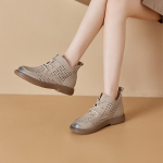 Esimene kiht lehmanahka Kevad Ehtne Nahk Aukudega Naiste Paeltega Naiste Nahksaapad Suur Suurus Vabaaja Jalan&otilde;ud 37