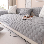 Universaalne libisemisvastane nurgadiivani matt Paksenatud pl&uuml;&uuml;sist diivanikate Talvine soe diivanir&auml;tik Diivanipadi elutoa diivanitele Tekk 30x50cm pillowcase hall