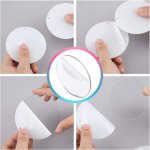 50 tk akr&uuml;&uuml;list v&otilde;tmehoidja toorikud v&otilde;tmehoidjatega &uuml;mmargused l&auml;bipaistvad kettad ringid ripats