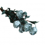 Kunstlillede multifunktsionaalne realistlik PE pruutpaari simulatsiooniroos pulmadeks j&auml;rve sinine v&auml;rv