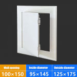 1 tk Juurdep&auml;&auml;suluuk Kontrollava PVC Juurdep&auml;&auml;suuksed Seinale Lakke Valge Luugikate Universaalne Plastikust Survet&uuml;&uuml;pi Kontrollport as the picture