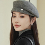 Kerge luksuslik villane barett naistele m&uuml;ts Korea s&uuml;gistalvine mood Maalikunstniku m&uuml;tsid Briti Retro Bud Hat
