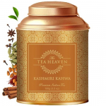 The Tea Heaven Lahtised lehed Roheline tee Kingitus-Ka&scaron;miiri Kahwa 100 grammi Teepakk-Segatud safrani ja v&uuml;rtsidega-100% looduslikud koostisosad